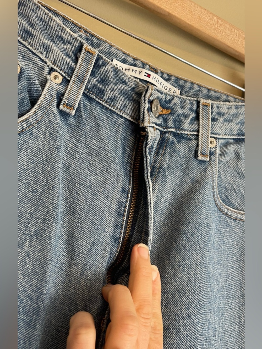 NWT Y2K Deadstock Tommy Hilfiger Perfect T High Rise Mom Straight Leg Jeans - Picture 3 of 13